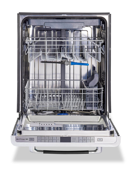 Classic Retro by Unique 24\" 45 dBA Top-Control Dishwasher - Midnight Black - UGP-24CR DW B
