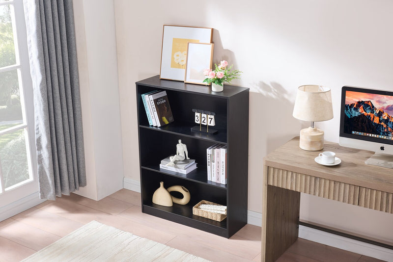William 31.5\" 2-Shelf Bookcase - Black