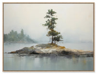 Silent Lake Framed Acrylic Painting – 37