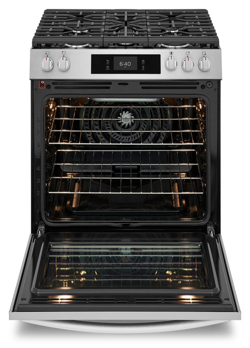 Frigidaire Gallery 6 Cu. Ft. Gas Range with Stone-Baked Pizza - Smudge-Proof® Stainless Steel - GCFG3070BF