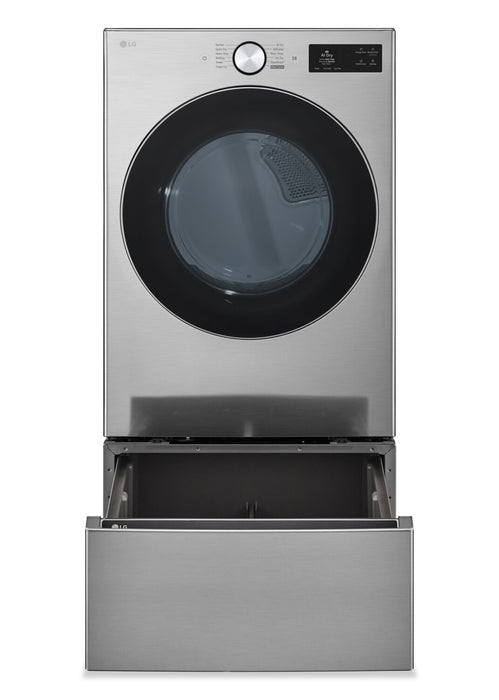 LG 7.4 Cu. Ft. Smart Front-Load Electric Dryer with AI Sensory Dry - Graphite Steel -  DLEX5800V