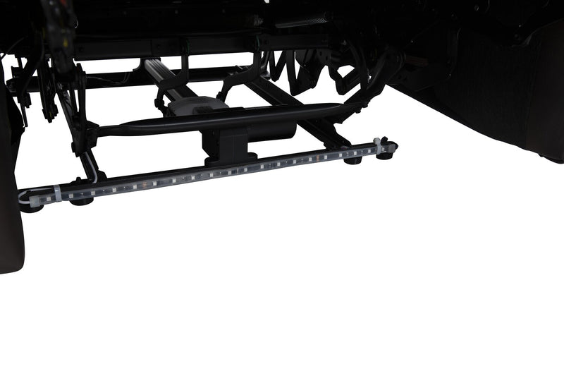 Scott Living Escape 39\" Power Reclining Chair with Power Headrest and Surround Sound - Dark Brown Leather-Look Fabric