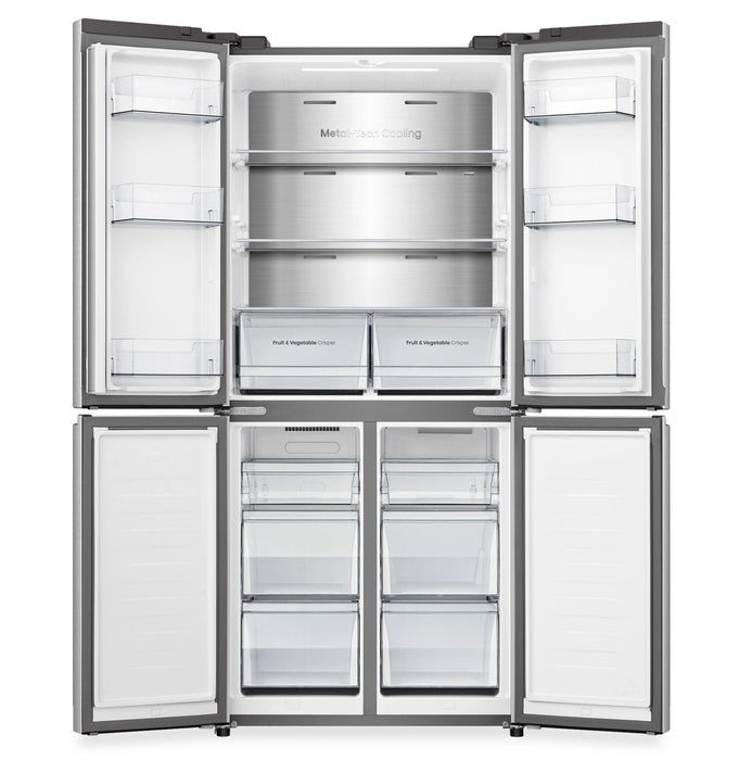 Hisense 31\" 17 Cu. Ft. French Door Refrigerator - Fingerprint Resistant Stainless Steel - RQ17A4CSD