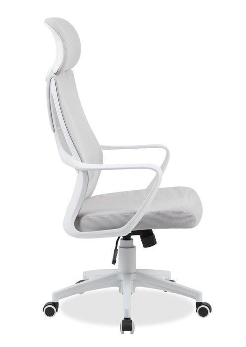 Bennet 24.4\" Adjustable Mesh Office Chair – White 