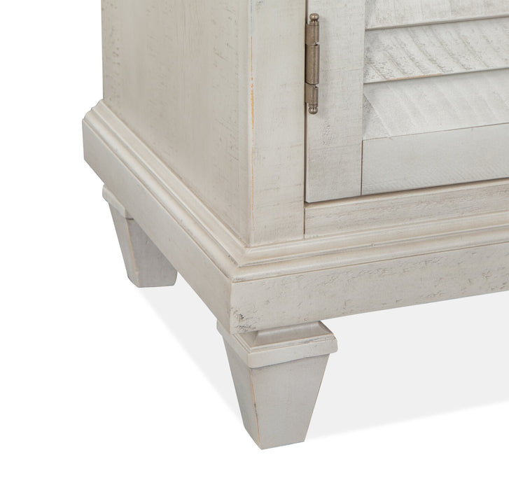 Baron 62” Rustic Pine TV Stand with Storage and Cable Management for TVs up to 70” - Alabaster