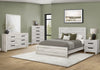 Aspen 5pc Bedroom Set with Bed, Dresser & Mirror, Grey - Queen Size | Ensemble de chambre à coucher Aspen 5 pièces avec lit, commode et miroir, gris - format grand lit