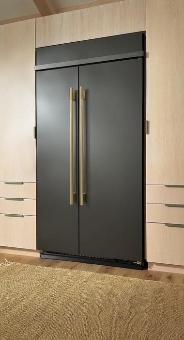 Kitchenaid 42\" 25.5 Cu. Ft. Built-In Side-by-Side Refrigerator – Black Ore - KBSN742SBE