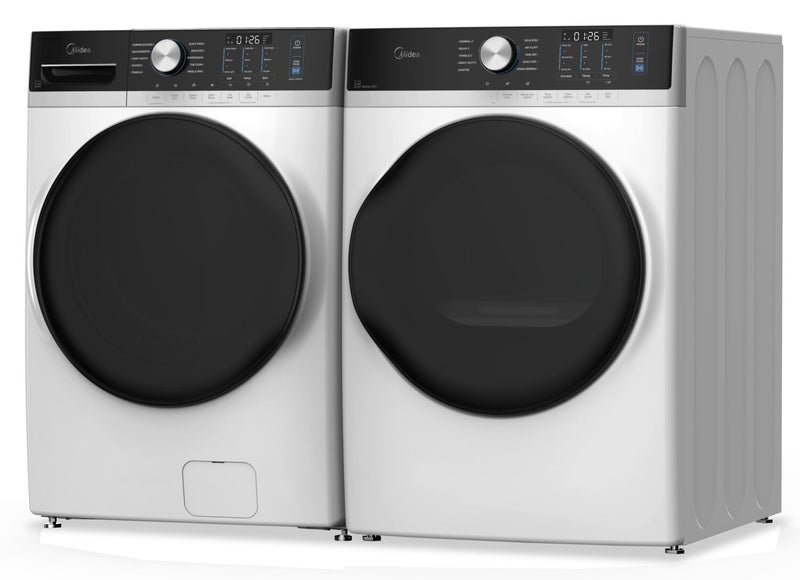 Midea 8.0 Cu. Ft. Tumble Dryer with Steam Care – White - MLHE52S7AWW