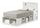 ["Everley Platform Bed Set with Panel Headboard, Built-in Storage & Baskets, White - Twin Size"]