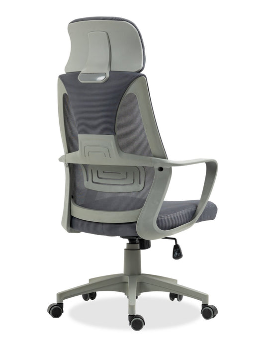 Bennet 24.4\" Adjustable Mesh Office Chair – Grey
