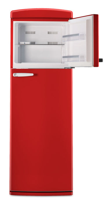 Unique Classic Retro 24\" 11 Cu Ft. Top Freezer Refrigerator – Candy Red - UNQ-310L R TM