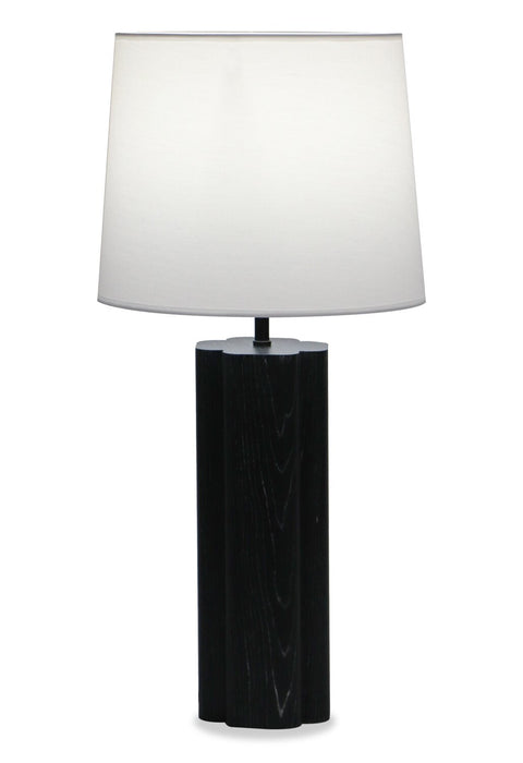 Nash 28.7\" Table Lamp with Linen Shade – Black Oak 