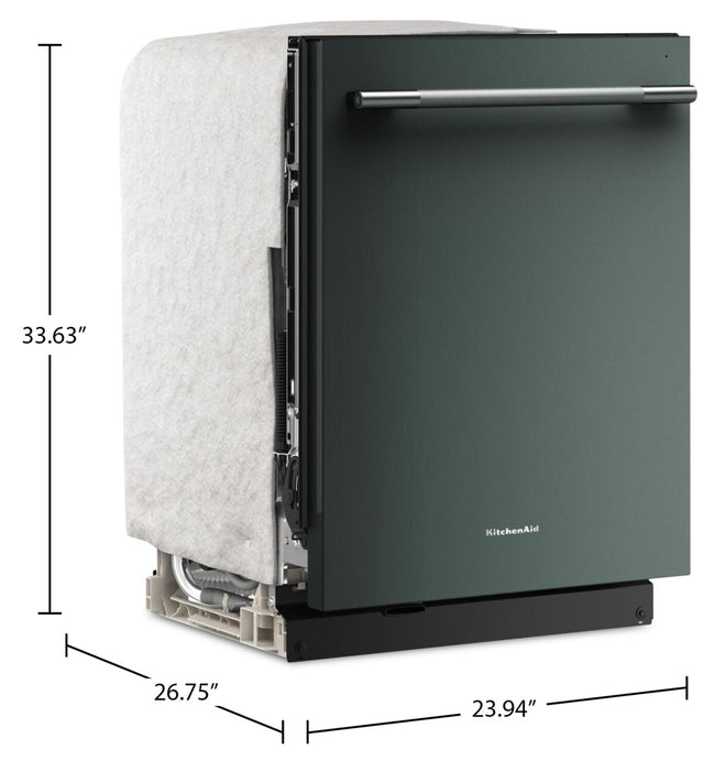 KitchenAid 24\" 44 dBA Dishwasher with 360° Max Jets™ Third Rack – Juniper - KDTS724SJP