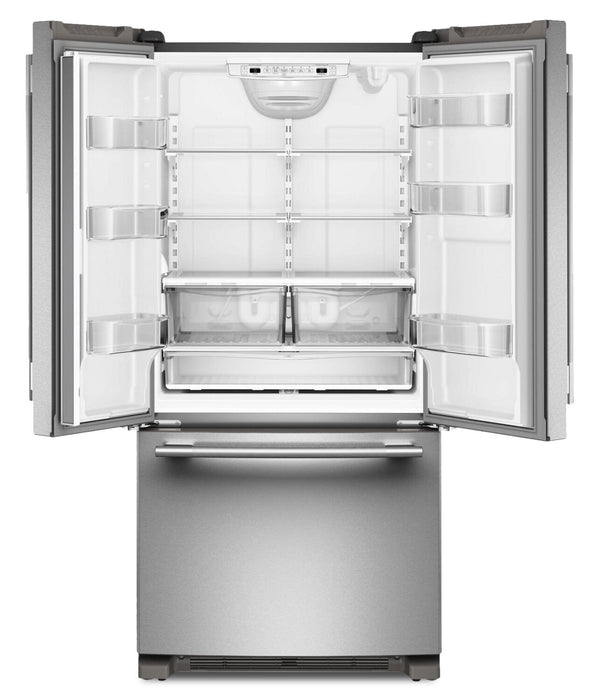 KitchenAid 33\" 22 Cu. Ft. Standard-Depth French Door Refrigerator - KRFF333SPS