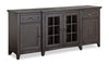 Wesley 70\" Traditional TV Stand with Storage and Cable Management for TVs up to 75\" - Graphite