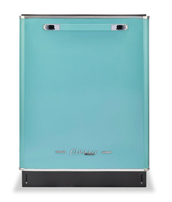 Classic Retro by Unique 24\" 45 dBA Top-Control Dishwasher - Ocean Mist Turquoise - UGP-24CR DW T