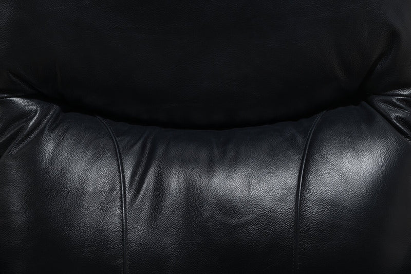 Ellis 32\" Faux Leather Glider Reclining Chair – Black
