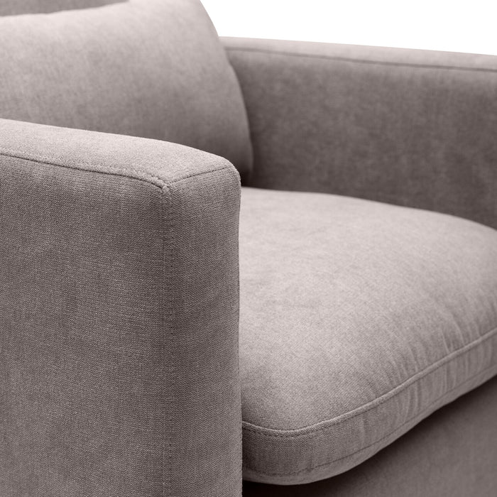 Kortlyn 33\" Linen-Look Fabric Chair - Grey