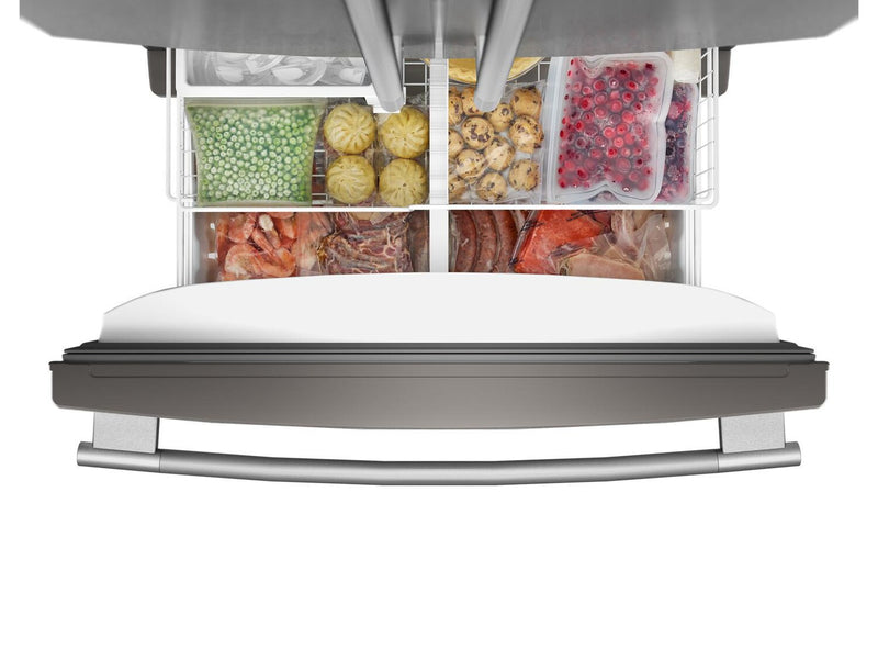 KitchenAid 36\" 25 Cu. Ft. French Door Refrigerator with Internal Water Dispenser - KRFF136SPS