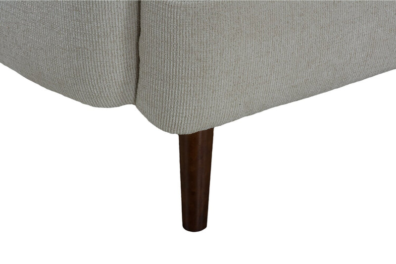 Sadie 78.7\" Fabric Sofa with Rubberwood Legs – Beige 