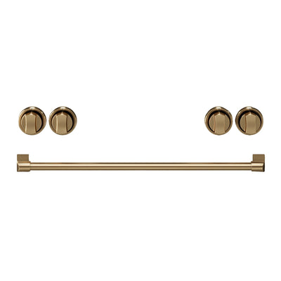 Thor Kitchen Handle and Knob Set for 30” Range in Brushed Bronze - CKA-RG30-BRZ | Ensemble de poignées et de boutons Thor Kitchen bronze brossé pour cuisinière de 30 po - CKA-RG30-BRZ | RG30KBRZ