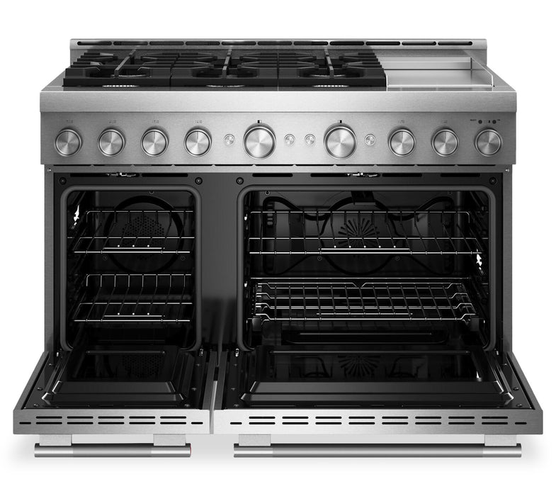KitchenAid 6.3 Cu. Ft. 6 Burner Commercial-Style Gas Range – Stainless Steel - KFGD948SSS