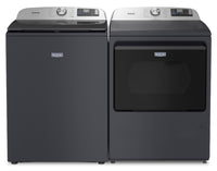 Maytag 6.0 Cu. Ft. Smart Top-Load Washer and 7.4 Cu. Ft. Gas Dryer – Midnight Steel  