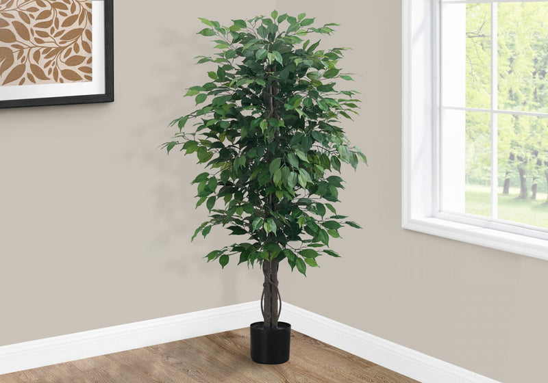 58\" Artificial Ficus Tree in 6\" Pot