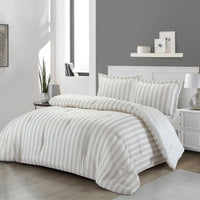 Ambrose 3-Piece Full/Queen Comforter Set - Oatmeal 