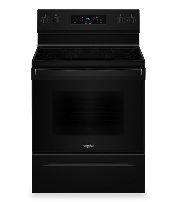 Whirlpool 30\" 5.3 Cu. Ft. Electric Range with 5 Elements - Black - YWFES3330RB
