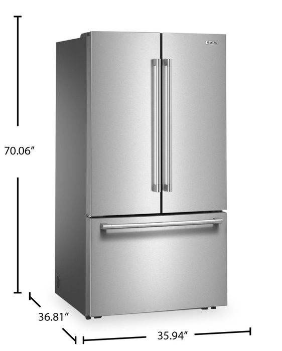 Maytag 36\" 31 Cu. Ft. French Door Refrigerator - Stainless Steel - MRFF4336TZ