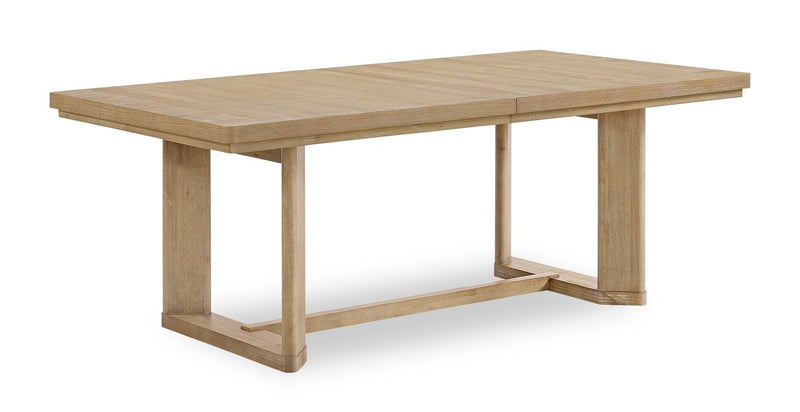 Aspen 7pc Dining Package with 80-104\" Extension Table & 6 Chairs, Fabric - Natural
