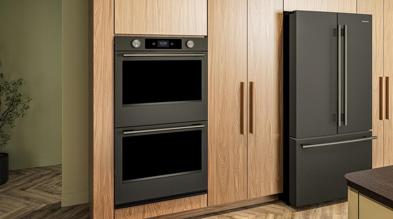 KitchenAid 30\" Smart Electric Double Wall Oven - Black Ore - KOED730SBE