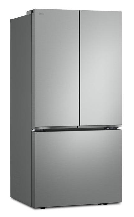 LG 33\" 21 Cu. Ft. French 3-Door Refrigerator – Fingerprint Resistant Stainless Steel - LF21C6000V