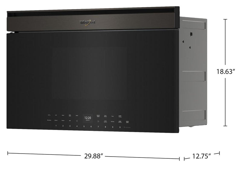 Whirlpool 1.1 Cu. Ft. Built-In Microwave with Air Fry – Black Stainless Steel - YWMBT7030SV