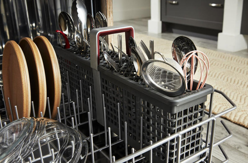 KitchenAid 24\" 41 dBA Dishwasher with Third Level Jet Rack – Black Ore - KDFS324SBE