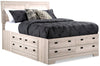 ["Yorkdale 12-Drawer Platform Bed with Headboard & Storage Frame, Made in Canada, White - Full Size"]