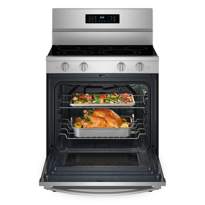 Whirlpool 30\" 5.3 Cu. Ft. Electric Range with No Preheat Air Fry - Fingerprint Resistant Stainless Steel - YWFES7030SZ