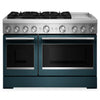 KitchenAid 6.3 Cu. Ft. 6 Burner Dual Fuel Range with Griddle – Agave - KFDD948SAG 