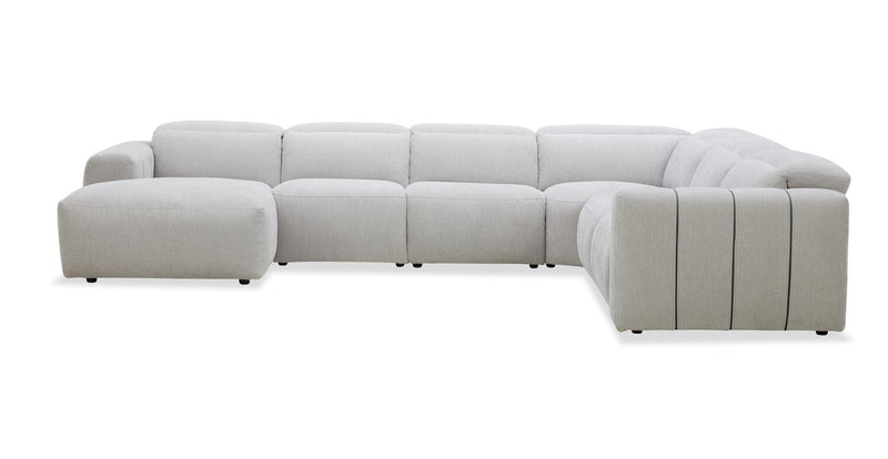 Presidio 6-Piece Left-Facing Power Reclining Sectional – Powder