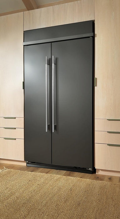 Kitchenaid 42\" 25.5 Cu. Ft. Built-In Side-by-Side Refrigerator – Black Ore - KBSN742SBE