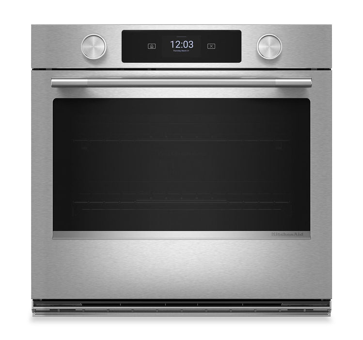 KitchenAid 30\" Smart Electric Combo Wall Oven with Cooking Camera - PrintShield Stainless - KOES930SPS