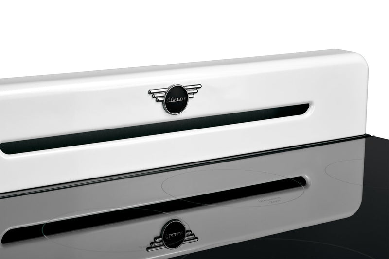 Classic Retro by Unique 30\" 3.9 Cu. Ft. Induction Range - Marshmallow White - UNQ-30CR IC W 