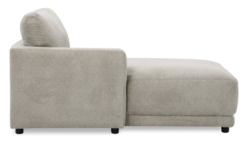 Voyage Modular Left-Facing Fabric Chaise with Removable Back Cushions – Beige