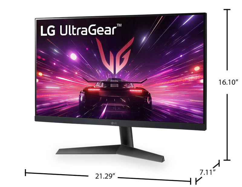  LG 24” UltraGear™ Full HD IPS Gaming HDR10 180Hz IPS 1ms (GtG) Monitor (24GS60F-B) 