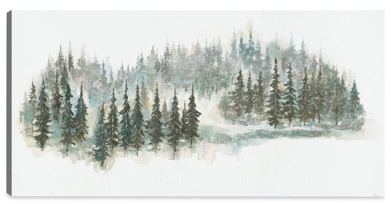 Pine Trees Canvas Artwork – 24\" x 48\"