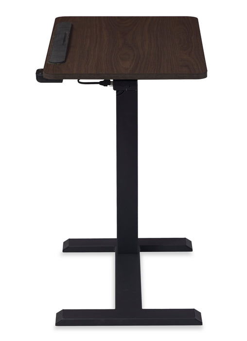Aaron 26.77\" Portable Lift-Top Office Desk with Adjustable Height - Walnut