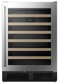 Hisense 5.4 Cu. Ft. 54-Bottle Wine Cooler with Wi-Fi and Reversible Door - Stainless Steel - HWS054N6SS 