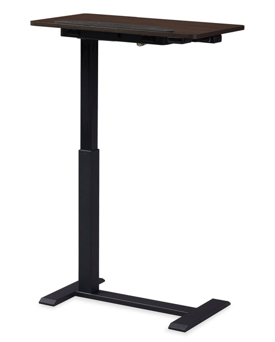 Aaron 26.77\" Portable Lift-Top Office Desk with Adjustable Height - Walnut