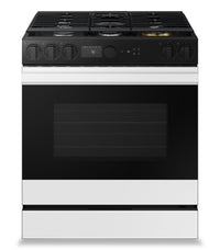 Samsung 6 Cu. Ft. Smart Gas Slide In Range with Oven Camera - White Glass - NSG6DB870012AA 